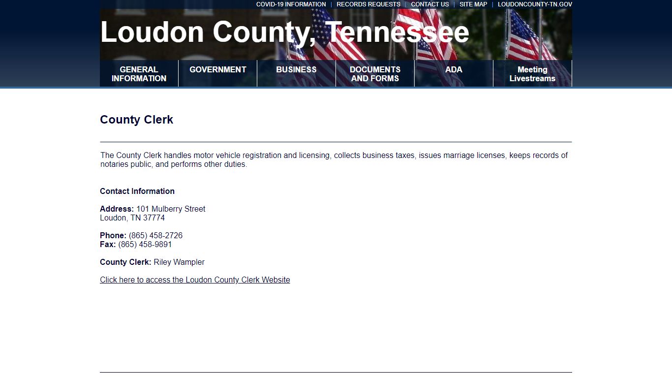 Welcome to the official website of Loudon County, Tennessee Government!