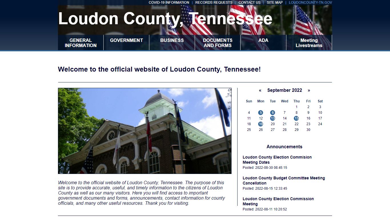 Welcome to the official website of Loudon County, Tennessee!