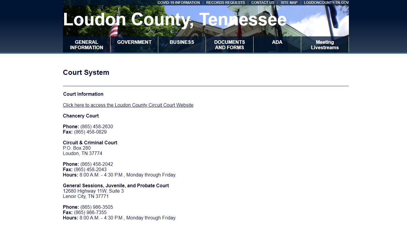 Welcome to the official website of Loudon County, Tennessee Government!