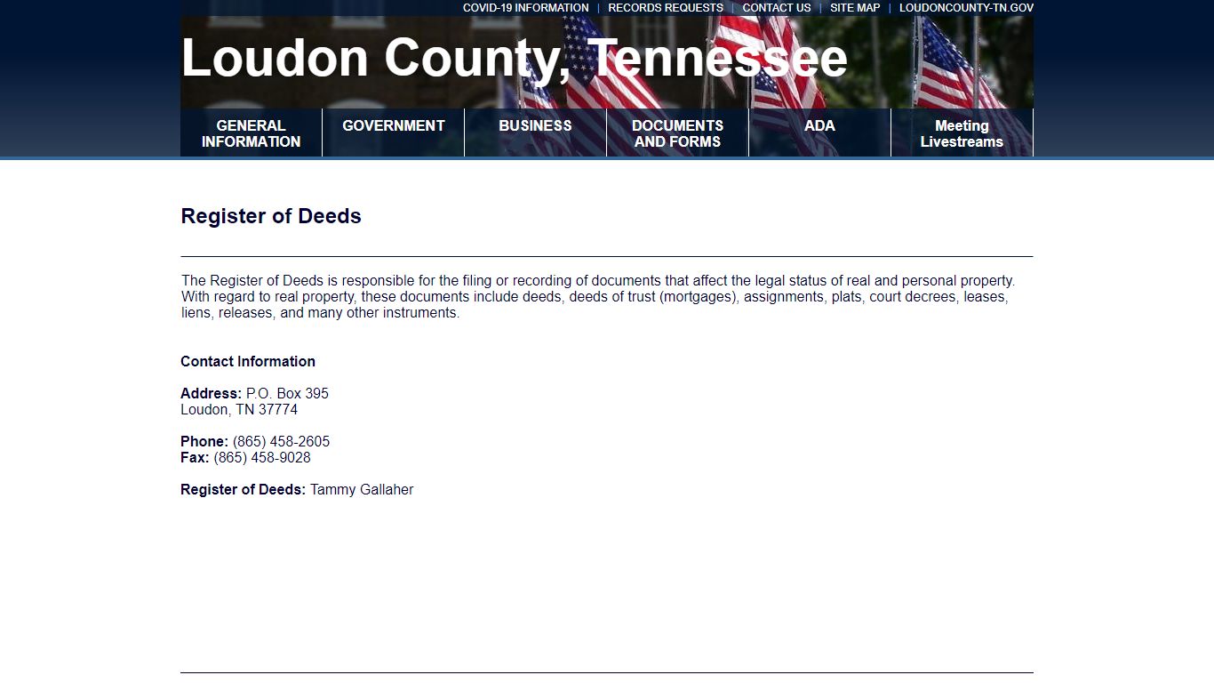 Welcome to the official website of Loudon County, Tennessee Government!